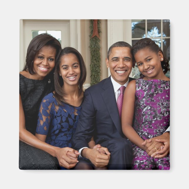 Aimant Barack Obama et sa famille (Devant)