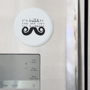 Aimant Barbe Bleue Grise Noire Drôle Humour Je Moustache