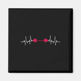 Aimant Barbell Fitness Battement de coeur Force Sports Bo