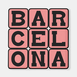 Aimant Barcelone, ville d'Espagne