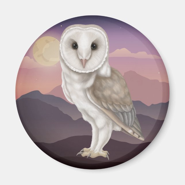 Aimant Barn Owl (Devant)