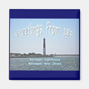 Aimant Barnegat Lighthouse LBI aimnet de voeux