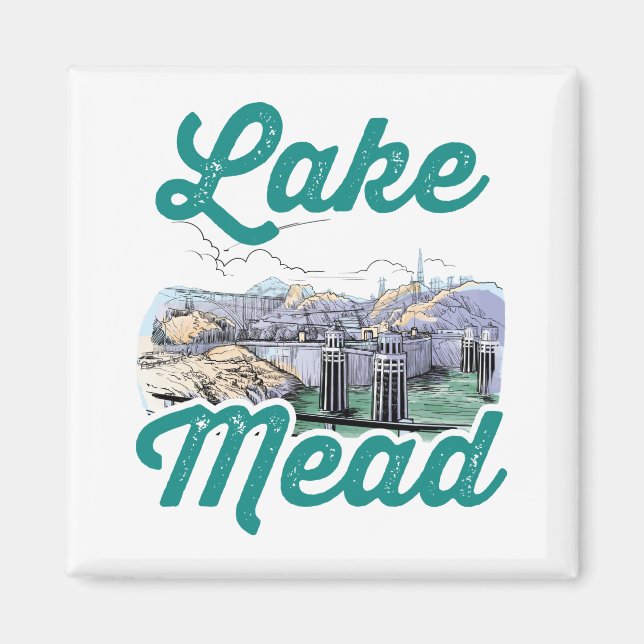 Aimant Barrage Hoover Lake Mead Souvenir (Devant)
