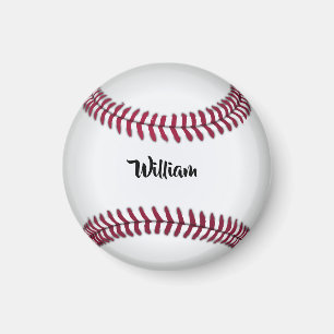 Aimant Baseball avec nom personnalisé