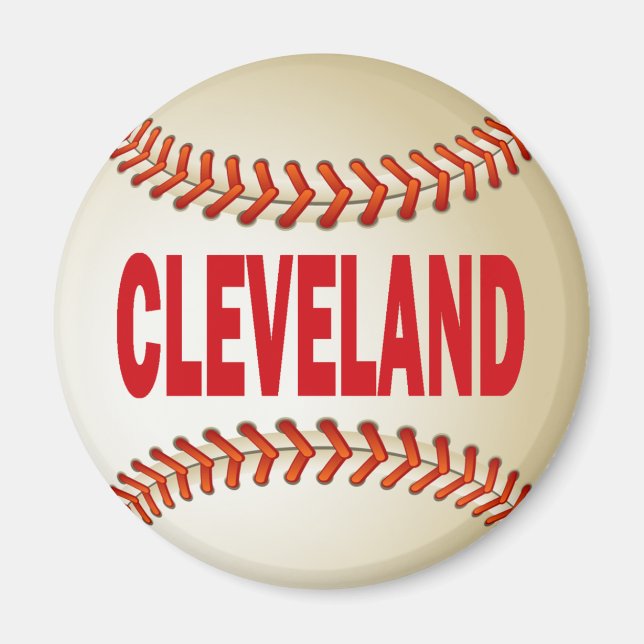 AIMANT BASEBALL CLEVELAND (Devant)