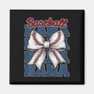 Aimant Baseball Féminin Nana Coquette Nœud Sport Jour de