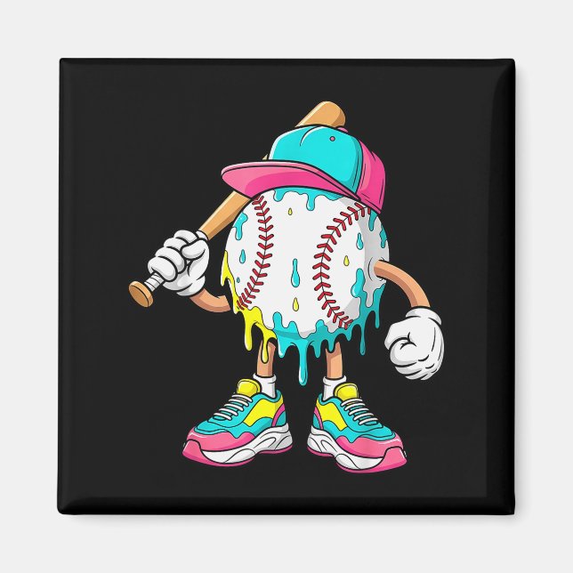 Aimant Baseball Lifestyle 101 Apparel Youth Baseball Drip (Devant)
