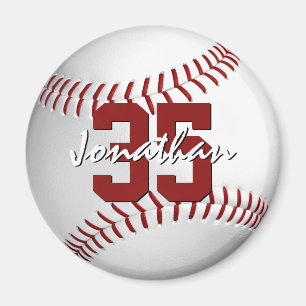 Aimant baseball softball garçons filles personnalisées