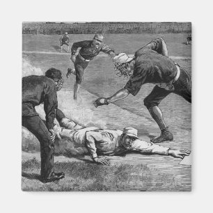 Aimant Baseball Vintage par Thure De Thulstrup, 1885