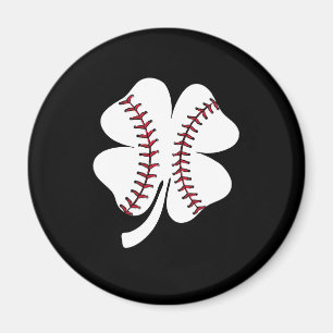 Aimant Baseball Vintage Trèfle Saint-Patrick
