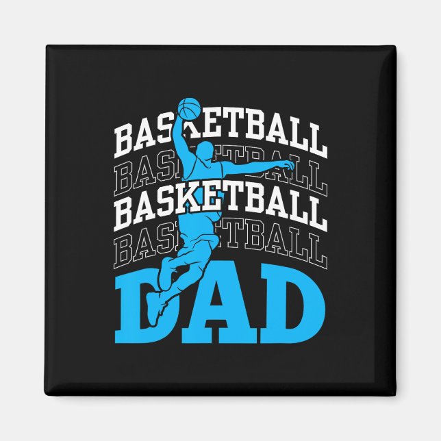 Aimant Basket-ball Papa Coach Team Match Joueur Père Dadd (Devant)