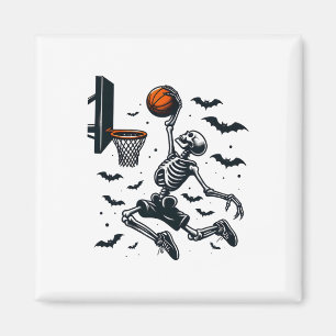 Aimant Basket-ball Squelette Halloween Squelette Basket