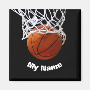 Aimant Basket-ball Votre nom