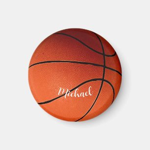 Aimant Basket-ball Votre nom Personnalisé