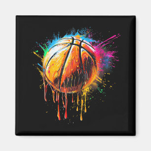 Aimant Basketball Artwork Basketball Lecteur Aquarelle Dr