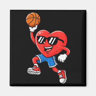 Aimant Basketball de la Saint-Valentin pour adolescents g