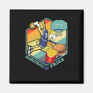 Aimant Basketball Fries Fastfood Burger Basketballer