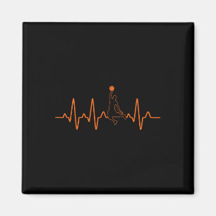 Aimant Basketball Heartbeat Player Ball Cadeau pour les h