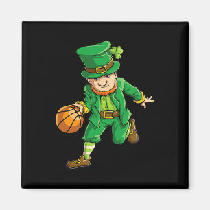 Aimant Basketball Leprechaun Jour de la Saint Patrick Gar