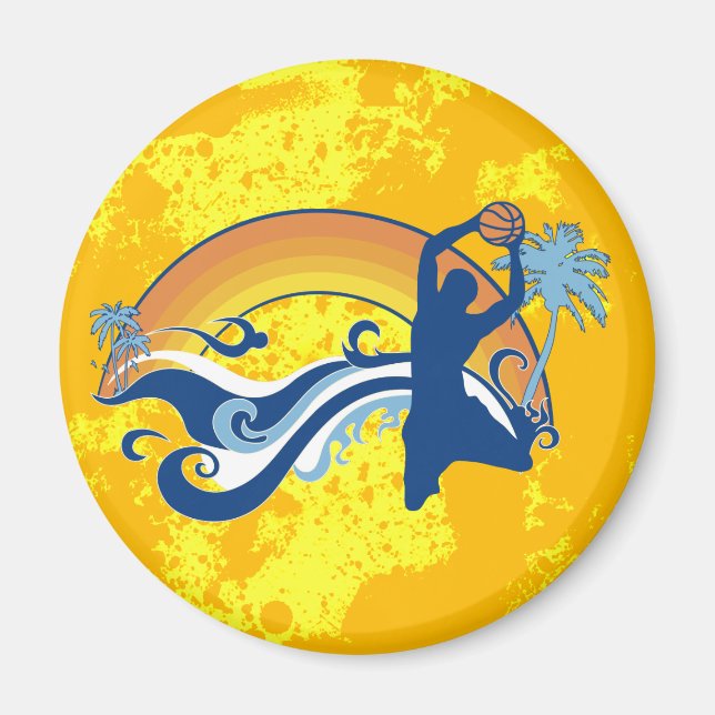 Aimant basketball. summersetz. (Devant)