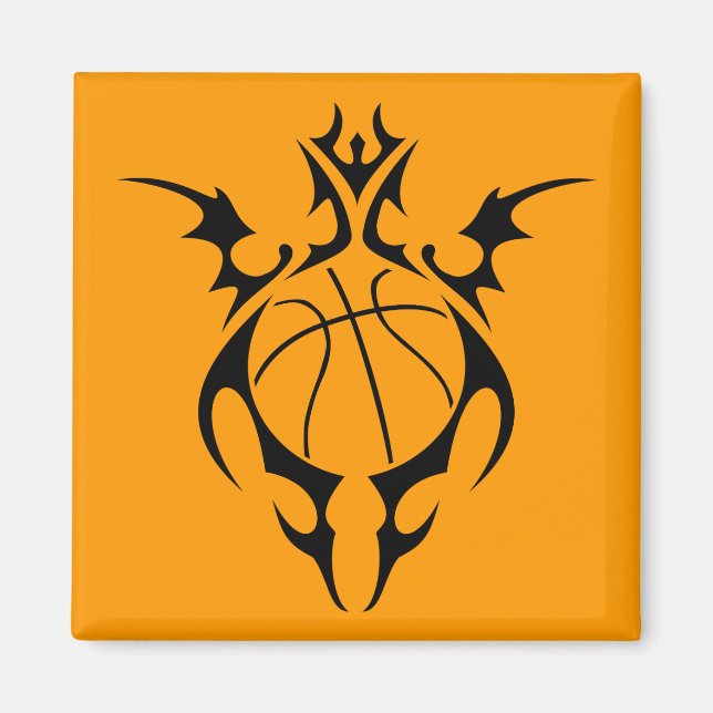 Aimant basketball. tribal. (Devant)