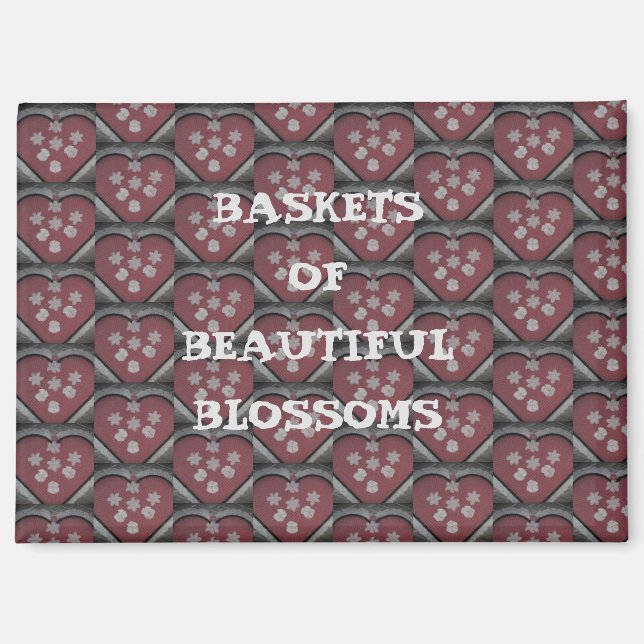 Aimant Baskets Of Beautiful Blossoms (Recto)