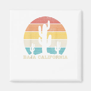 Aimant Basse Californie Cactus Vintage Retro Desert Souve