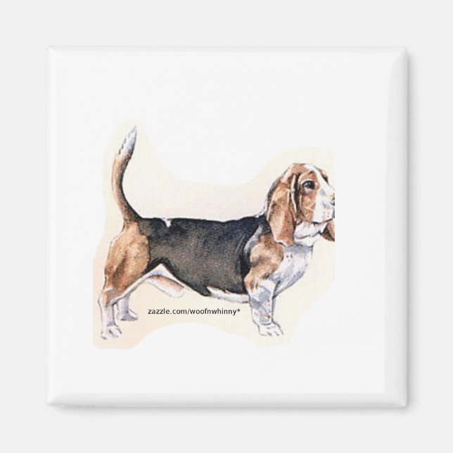 Aimant Basset Hound (Devant)
