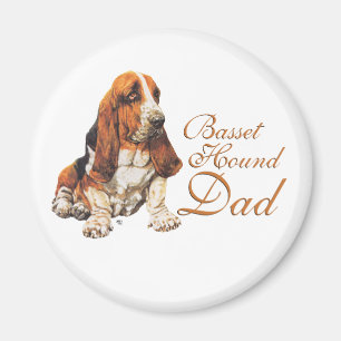 Aimant Basset Hound Dad