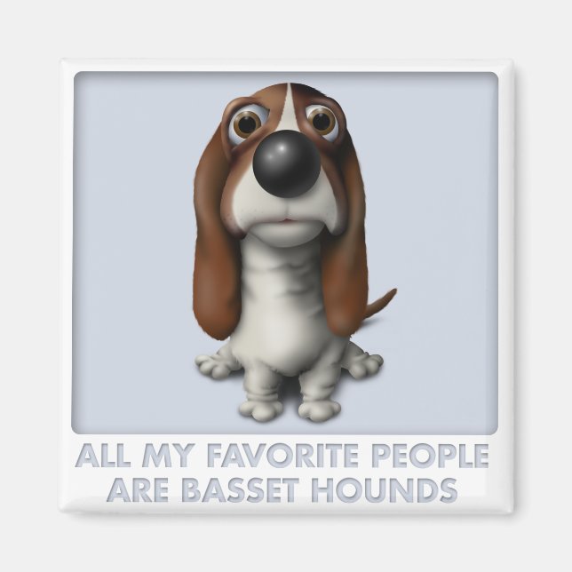 Aimant Basset Hound Favorite (Devant)