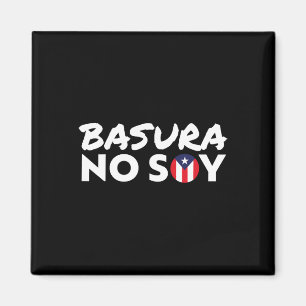 Aimant Basura No Soy Porto Rico Drapeau Je ne suis pas Sp