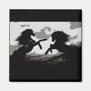 Aimant Bataille des Chevaux - Art Equin