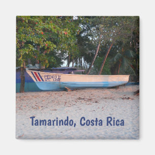 Aimant Bateau de pêche sur la plage de Tamarindo, Costa R