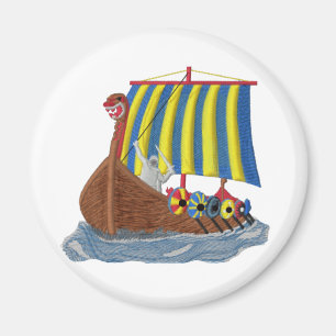 Aimant Bateau de Viking de Suédois