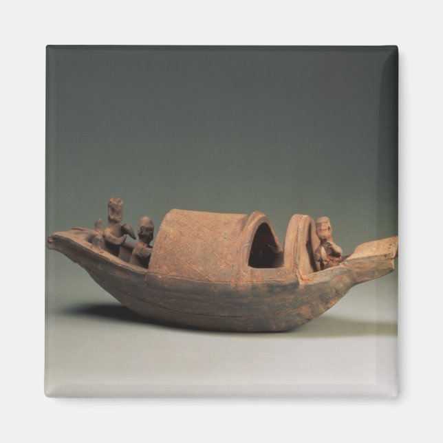 Aimant Bateau et équipage, artefact de tombes (Devant)