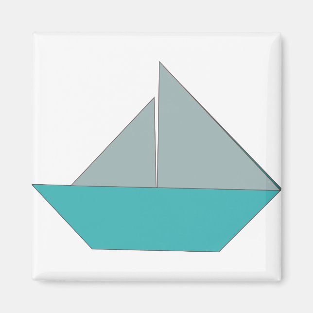 Aimant Bateau Origami (Devant)