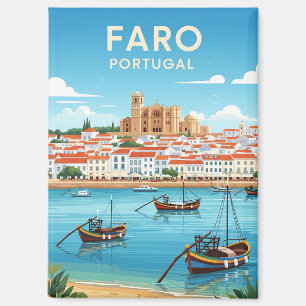 Aimant Bateaux à Faro Portugal Algarve Travel