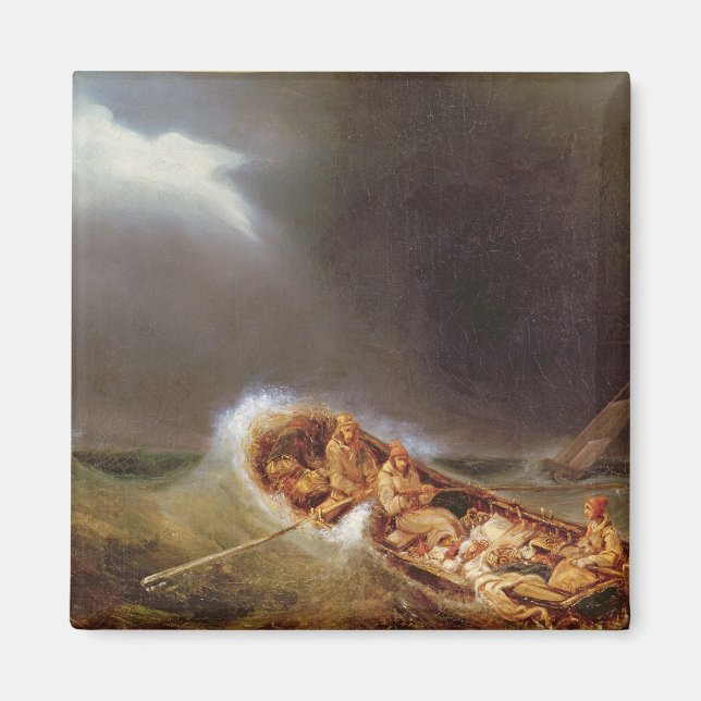 Aimant Bateaux de Dieppe Retour de la pêche (Devant)