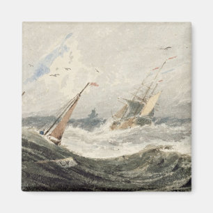 Aimant Bateaux sur une mer tempétueuse (avec c sur graphi