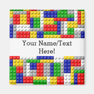 Aimant Bâtiments Couleur primaire Anniversaire/Fête du ga