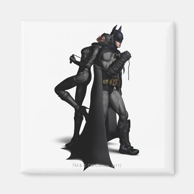 Aimant Batman Arkham City | Batman et Catwoman (Devant)