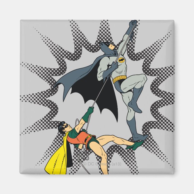 Aimant Batman Et Robin Grimper (Devant)