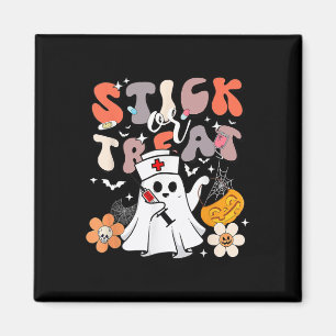 Aimant Bâton Ou Traitement Halloween Ghost Nurse Crna Eme
