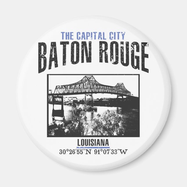 Aimant Baton Rouge (Devant)