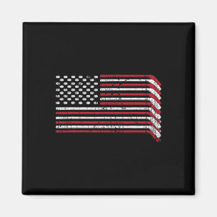 Aimant Bâtons de hockey Drapeau Usa Fierté Américaine 4 J