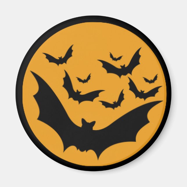 Aimant Bats d'Halloween (Devant)
