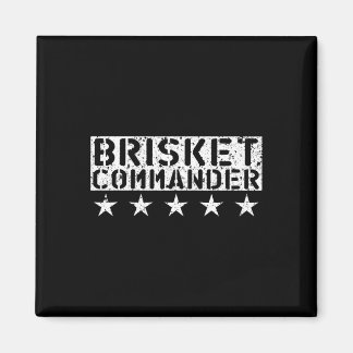 Aimant [bbq Dude] Brisket Commander Bbq Shirt 
