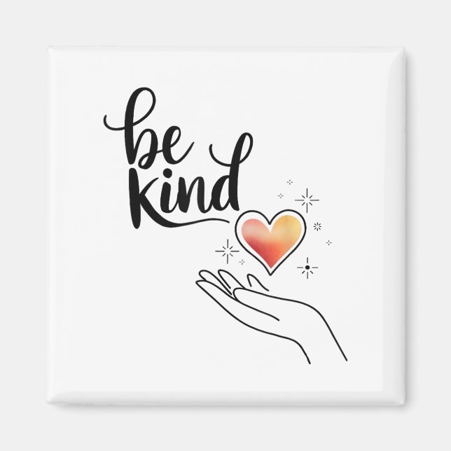 Aimant Be Kind Insrational Quote Sitive Motivational  (Devant)