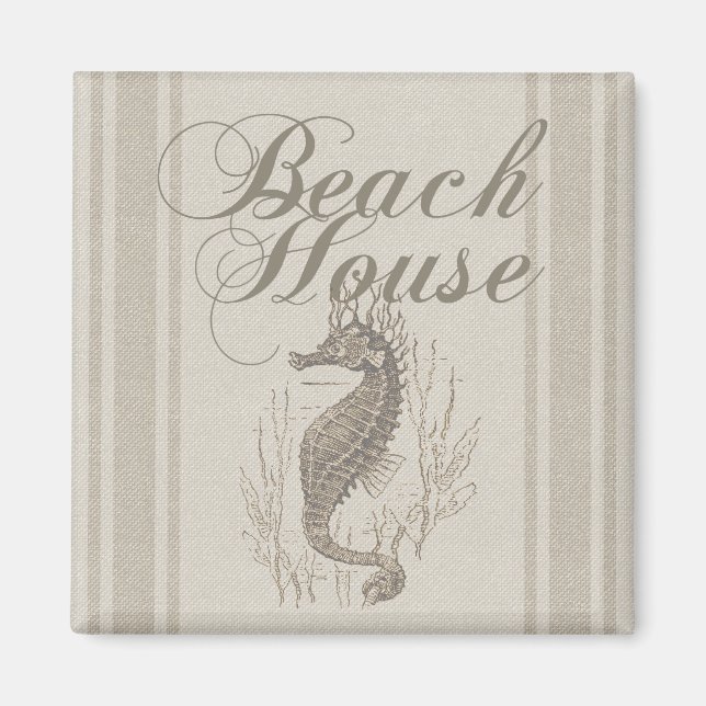 Aimant Beach House Seahorse Seashore (Devant)