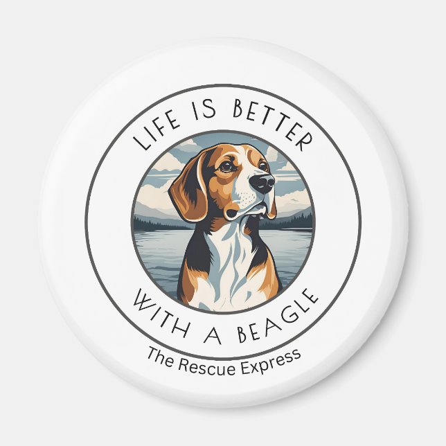 aimant beagle (Devant)